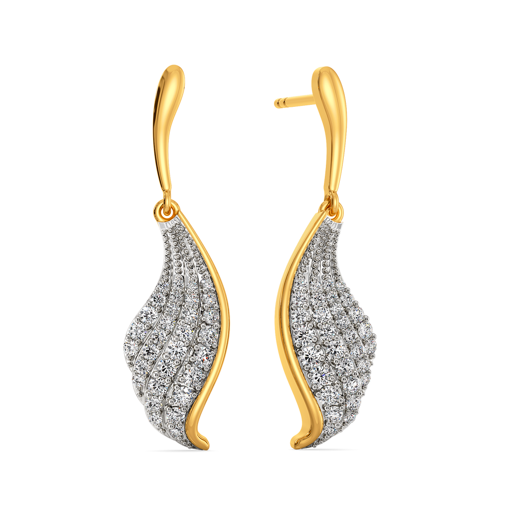 Beauty of Drapes Diamond Earrings