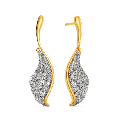 Beauty of Drapes Diamond Earrings