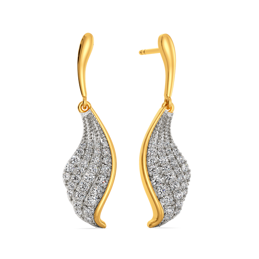 Beauty of Drapes Diamond Earrings