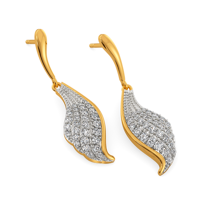 Beauty of Drapes Diamond Earrings