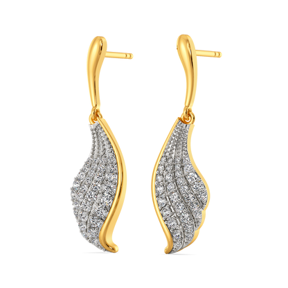 Beauty of Drapes Diamond Earrings