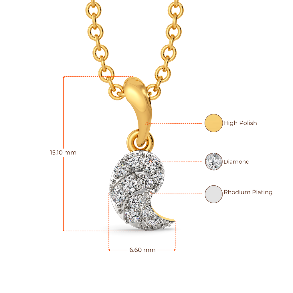 Beauty of Drapes Diamond Pendants