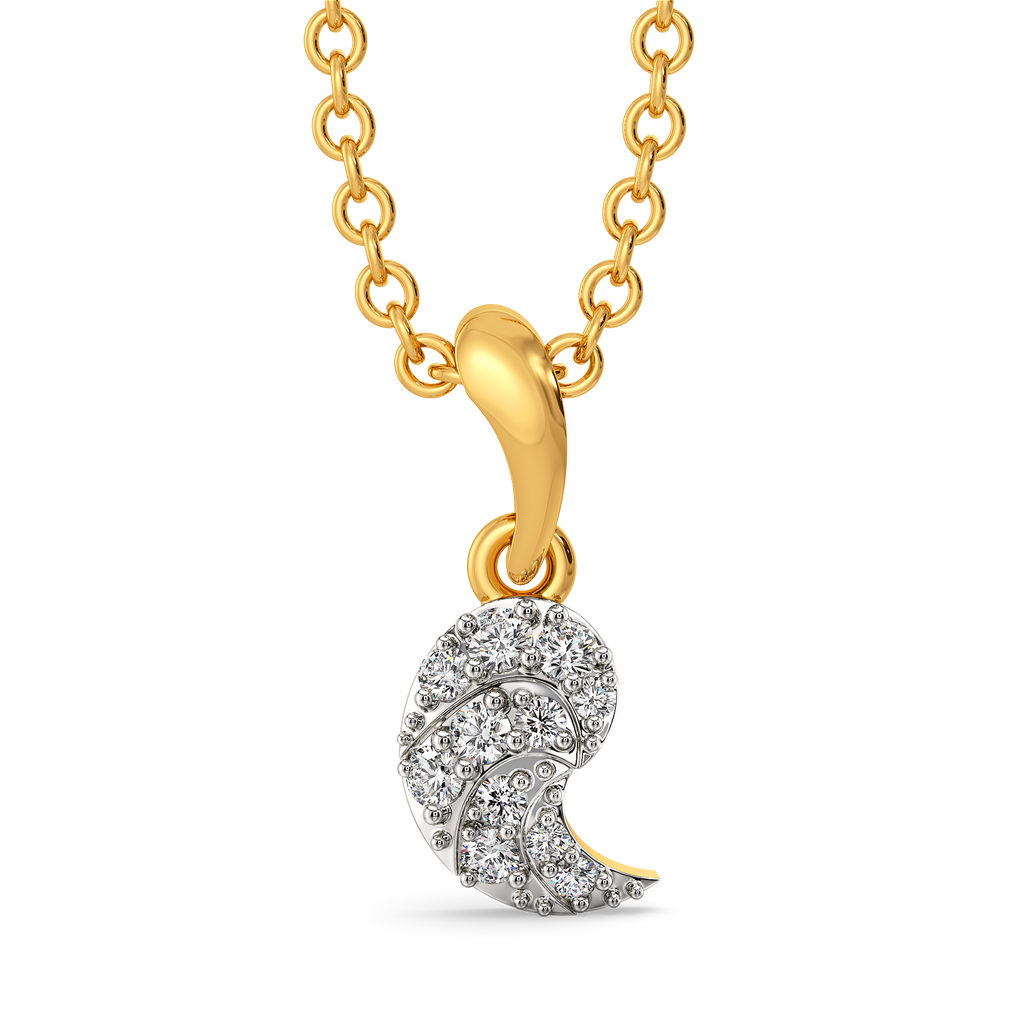 Beauty of Drapes Diamond Pendants