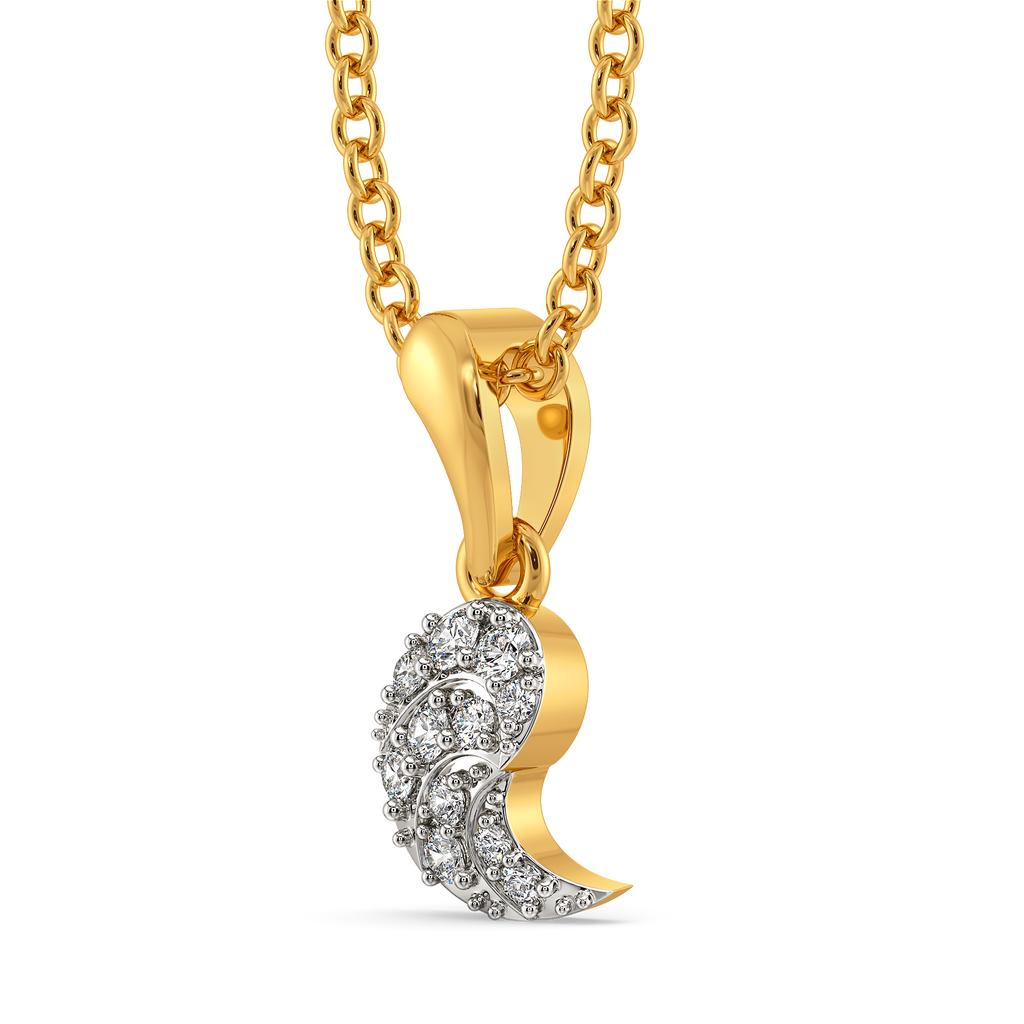Beauty of Drapes Diamond Pendants