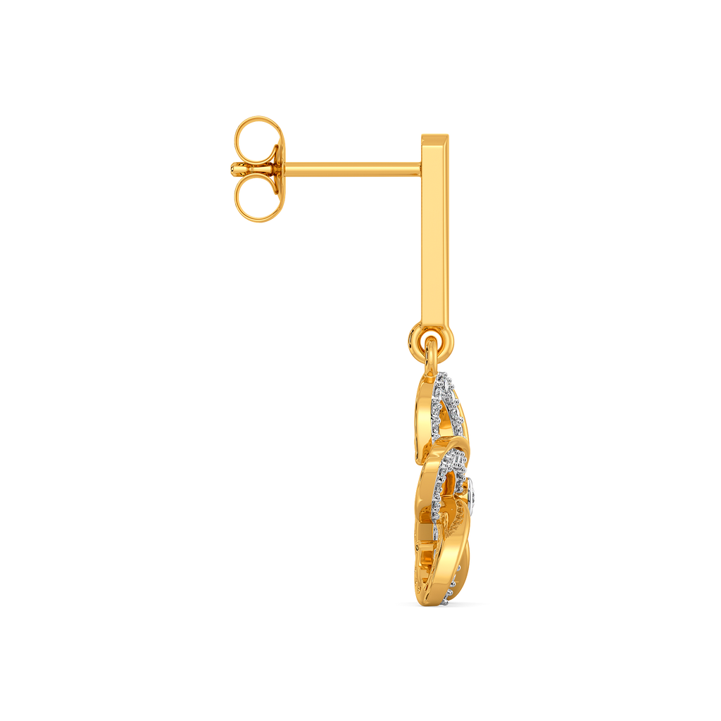 Flora Halo Diamond Earrings