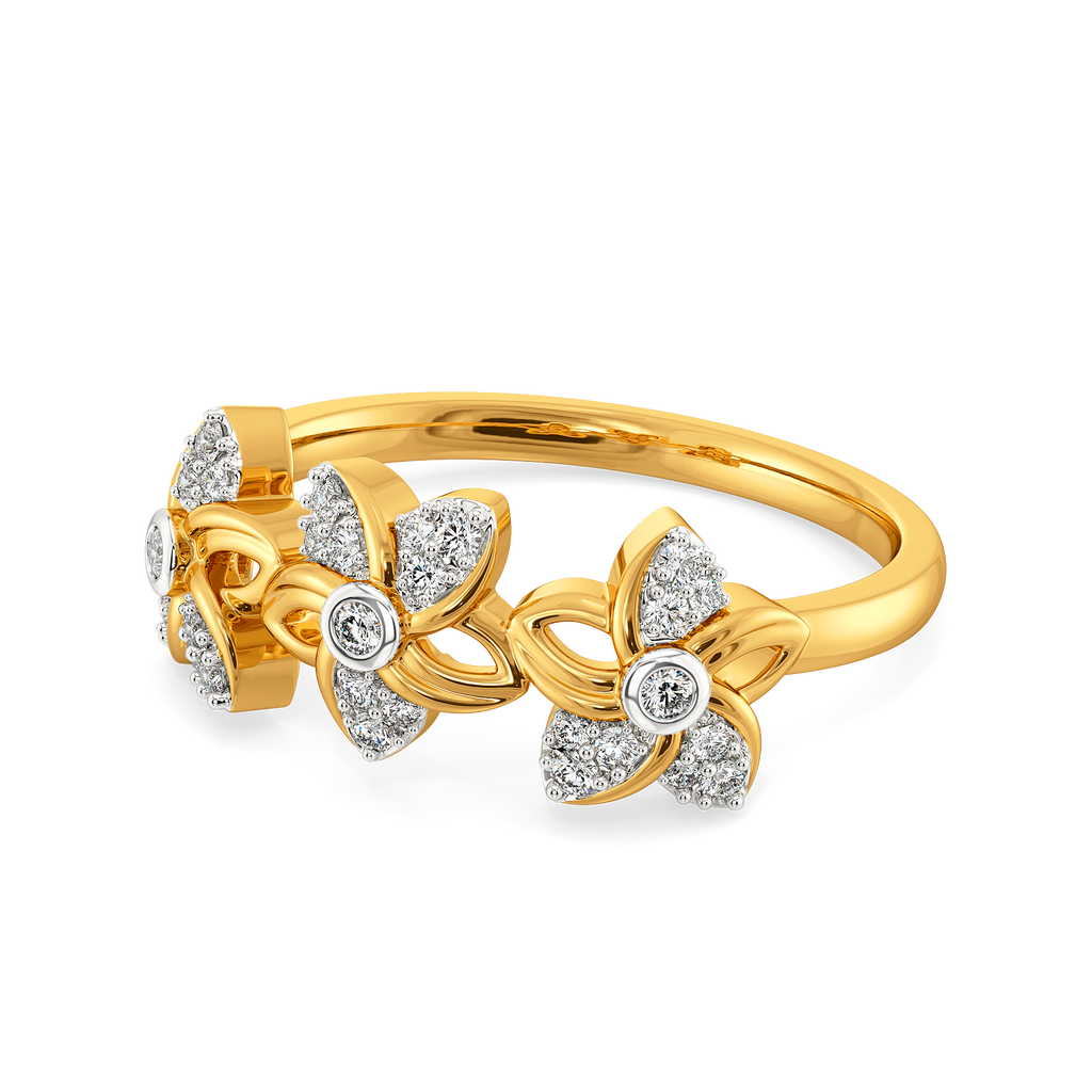Flora Halo Diamond Rings