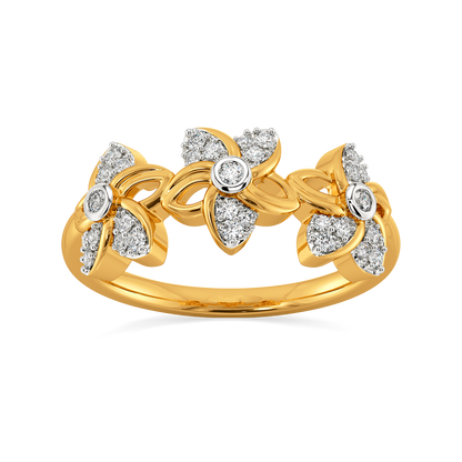 Flora Halo Diamond Rings