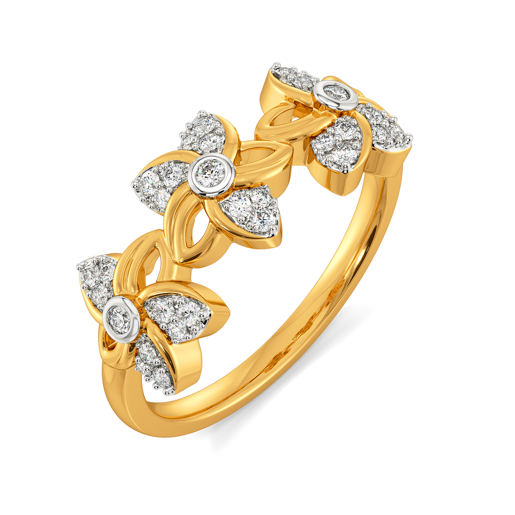 Flora Halo Diamond Rings