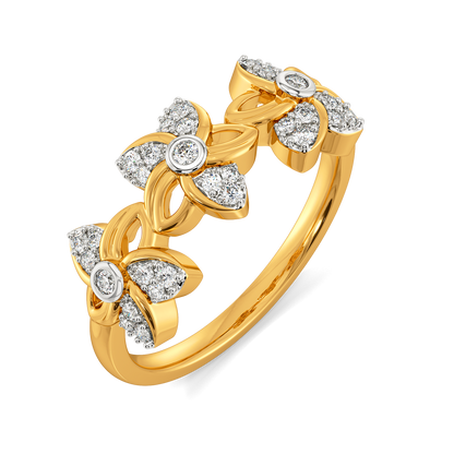 Flora Halo Diamond Rings