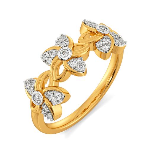 Flora Halo Diamond Rings