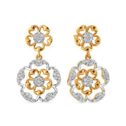 Petal Depth Diamond Earrings