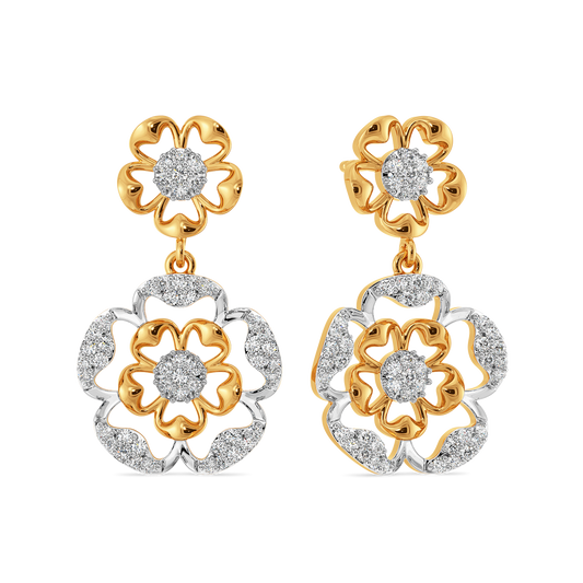 Petal Depth Diamond Earrings