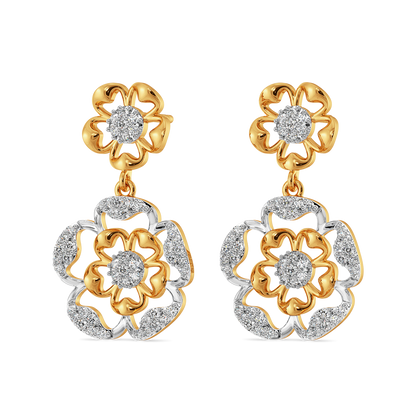 Petal Depth Diamond Earrings