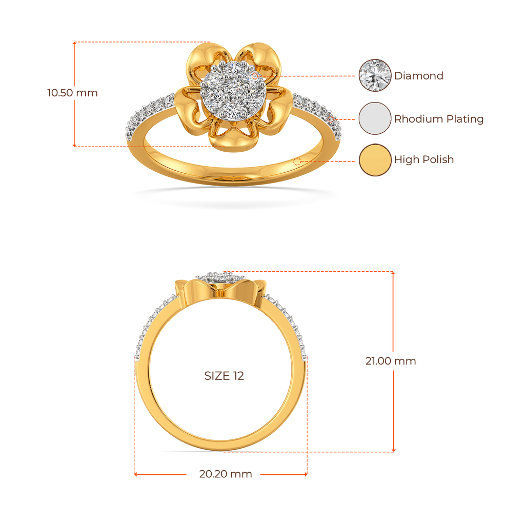 Petal Depth Diamond Rings
