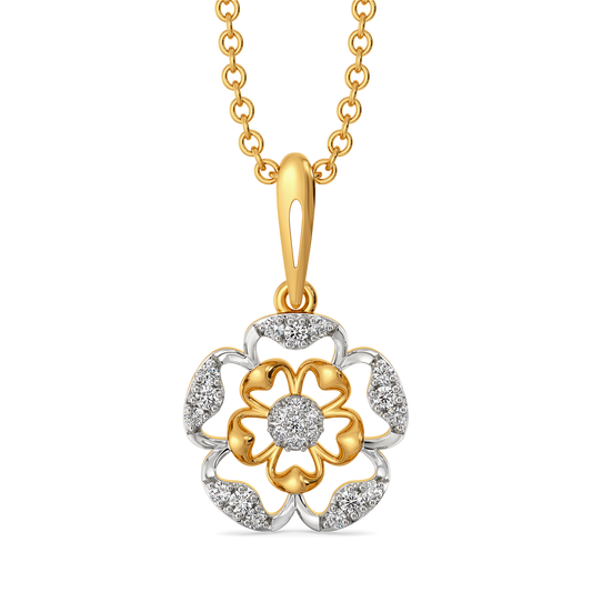 Petal Depth Diamond Pendants