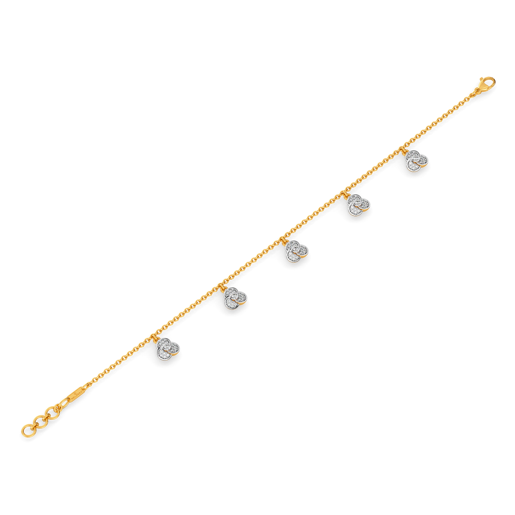 Petal Whirl Diamond Bracelets