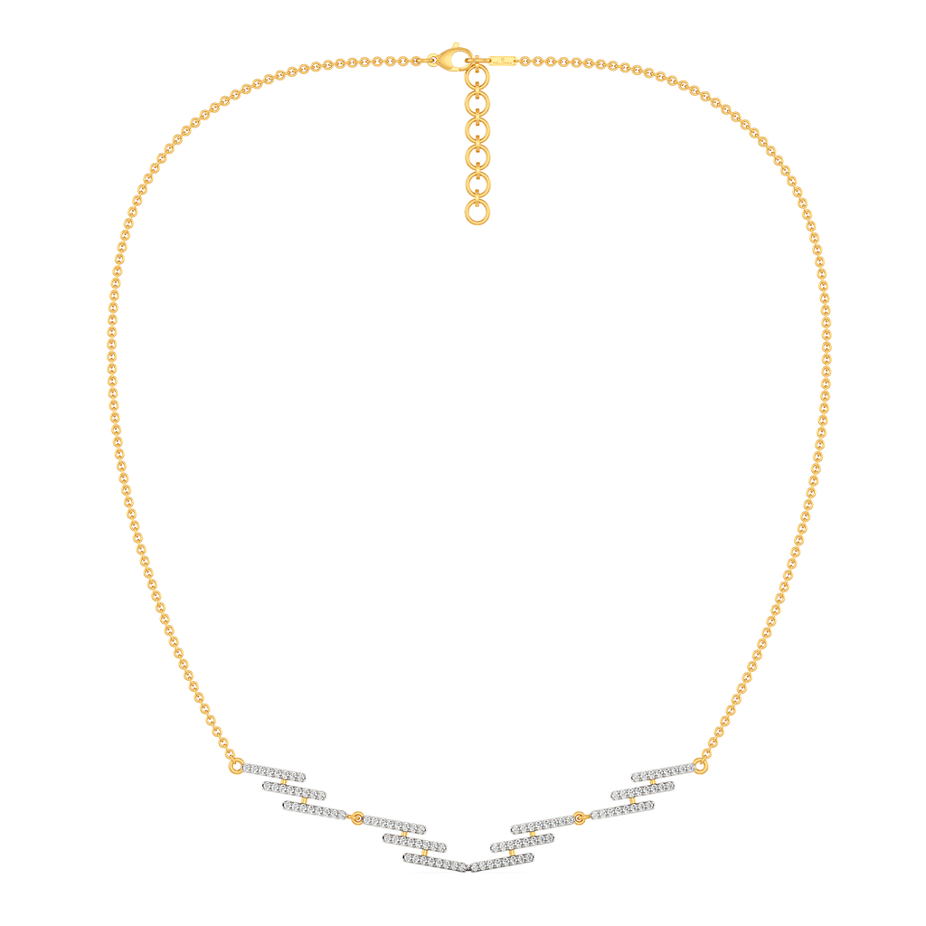 Fringe Effect Diamond Necklaces