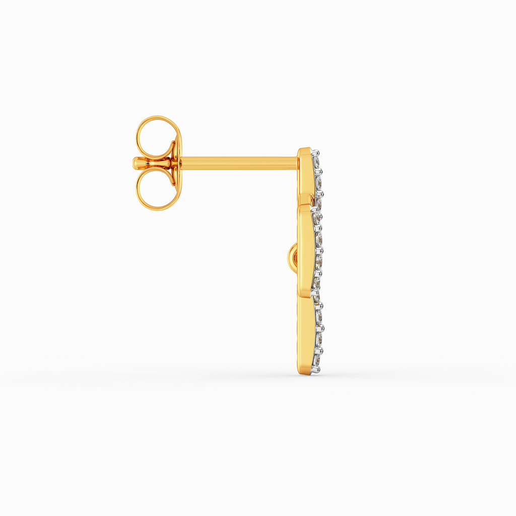 Fringe Effect Diamond Earrings