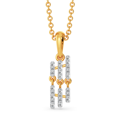 Tiered Fringe Diamond Pendants