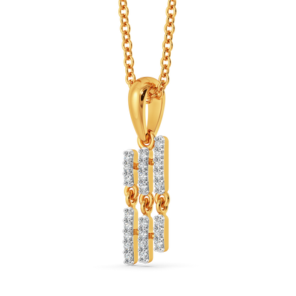 Tiered Fringe Diamond Pendants