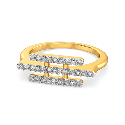 Dramatic Fringe Diamond Rings