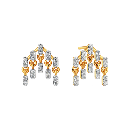 Dramatic Fringe Diamond Earrings