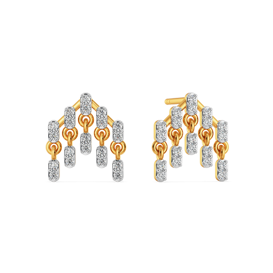 Dramatic Fringe Diamond Earrings