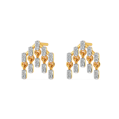 Dramatic Fringe Diamond Earrings
