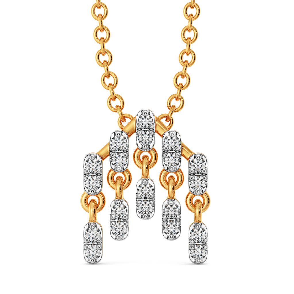 Drama in Layers  Diamond Pendants