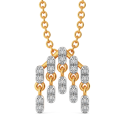 Drama in Layers  Diamond Pendants