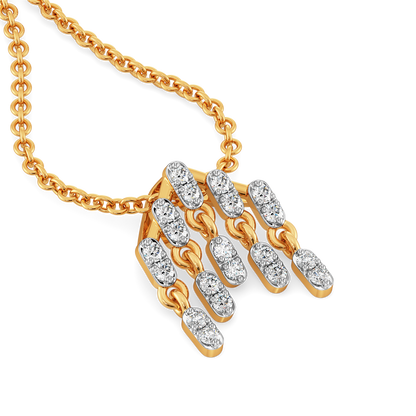 Drama in Layers  Diamond Pendants