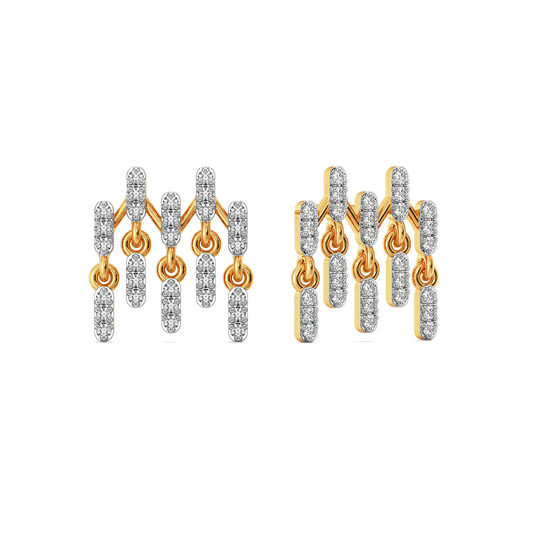Drama in Layers  Diamond Earrings