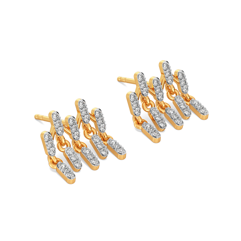 Drama in Layers  Diamond Earrings