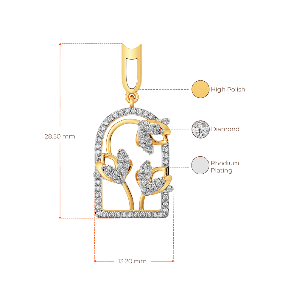Party in the Royal Garden  Diamond Earrings