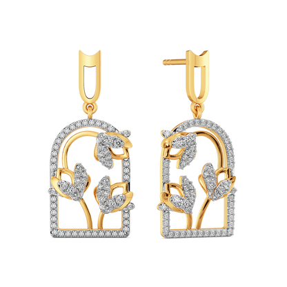 Party in the Royal Garden  Diamond Earrings