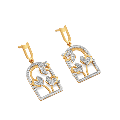 Party in the Royal Garden  Diamond Earrings
