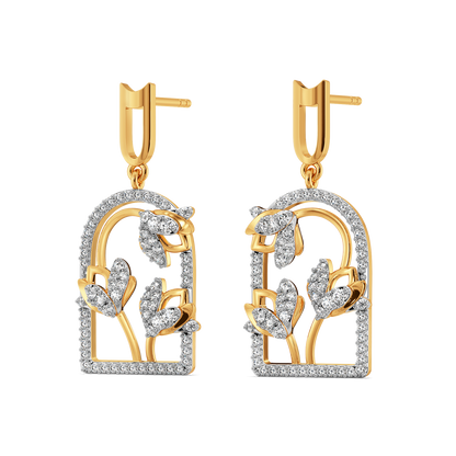 Party in the Royal Garden  Diamond Earrings