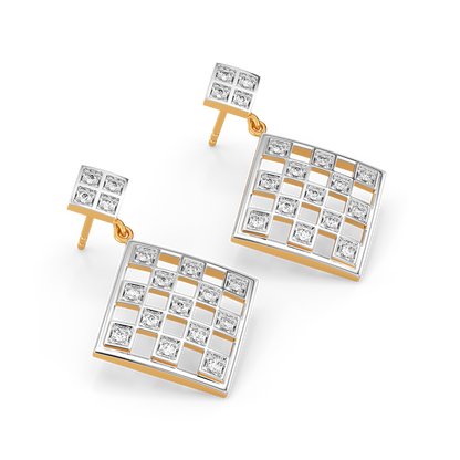 Checks Symphony Diamond Earrings