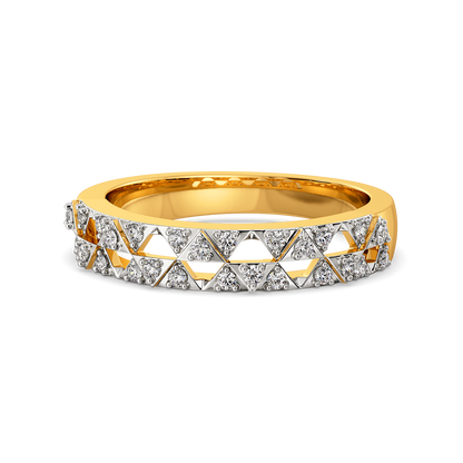 Retro Chequers Diamond Rings