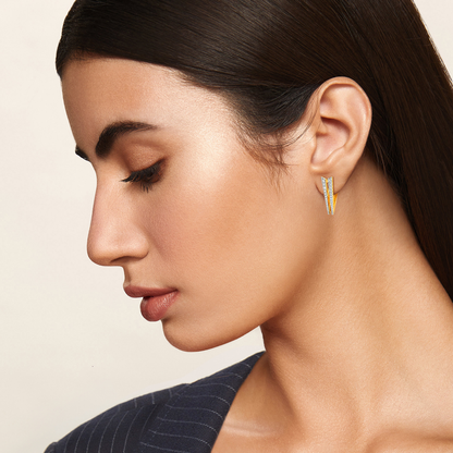 In Corp Land Diamond Earrings