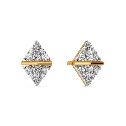 Pretty Pleats Diamond Earrings