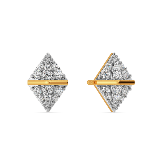 Pretty Pleats Diamond Earrings