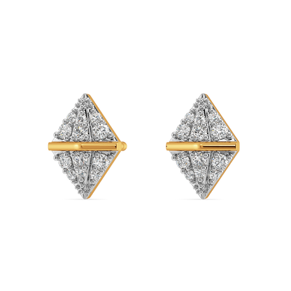 Pretty Pleats Diamond Earrings