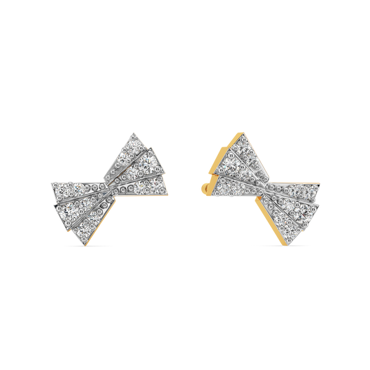 Pleat Appeal Diamond Earrings