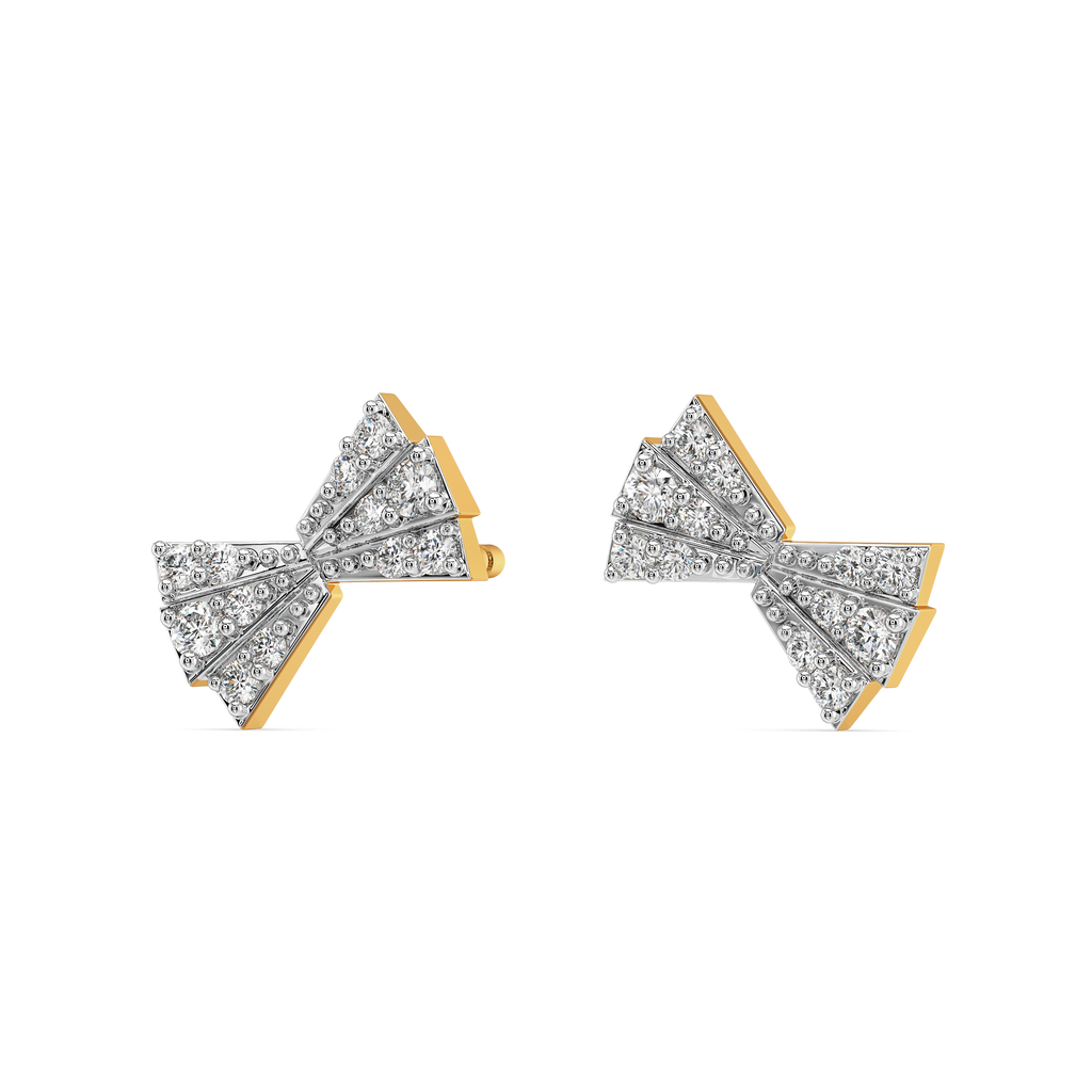 Pleat Appeal Diamond Earrings