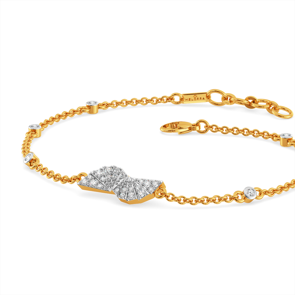 Dramatic Pleats Diamond Bracelets