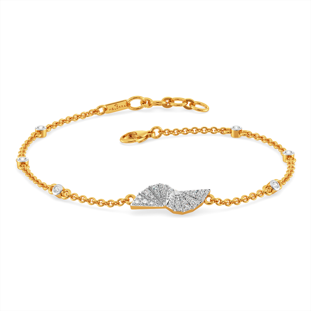 Dramatic Pleats Diamond Bracelets