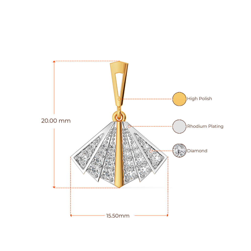 Dramatic Pleats Diamond Earrings