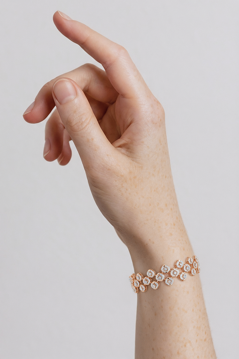 Speckled Design Diamond Bracelet