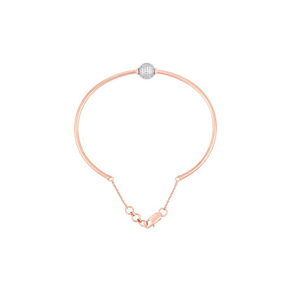 Stately Geometric Design Solis Diamond Bracelet